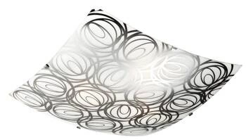 Plafon kwadratowy Silk 30x30 szklany klasyczny do kuchni i przedpokoju Candellux