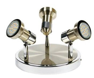 Plafon sufitowy nowoczesny Arkon chrom metalowy 3xGU10 do salonu i jadalni CANDELLUX