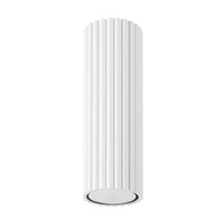 Plafon sufitowy biały KARBON 20 minimalistyczny do salonu i sypialni aluminium SOLLUX