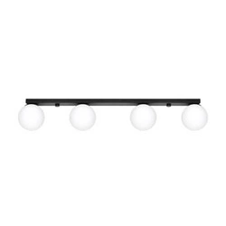 Plafon sufitowy nowoczesny YOLI 4 czarny metalowy do salonu i sypialni SOLLUX LIGHTING