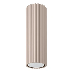 Plafon sufitowy KARBON 20 taupe nowoczesny aluminiowy do kuchni i salonu 20 cm