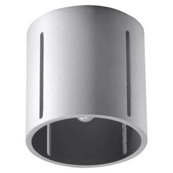 Plafon sufitowy INEZ szary nowoczesny metalowy do salonu kuchni lub sypialni 10 cm