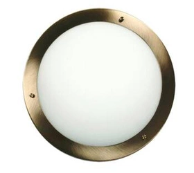 Plafon do łazienki Aquila nowoczesny okrągły szklany IP44 biały 18 cm CANDELLUX