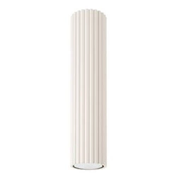 Plafon sufitowy KARBON 30 beżowy minimalistyczny do salonu i sypialni aluminium