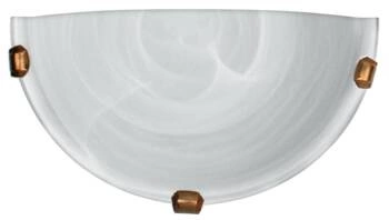 Plafon szklany klasyczny Duna biały do salonu i sypialni 30 cm Candellux