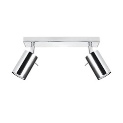 Plafon sufitowy RING 2 chrom nowoczesny metalowy do salonu kuchni lub sypialni Sollux