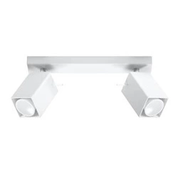 Plafon sufitowy nowoczesny biały metalowy MERIDA 2 Sollux do salonu i kuchni 30 cm