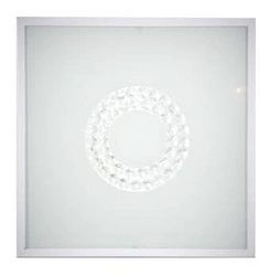 Plafon kwadratowy LED Lux 29x29 biały szklany do kuchni i salonu nowoczesny