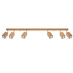 Plafon drewniany KEKE 6 dąb nowoczesny do salonu i kuchni 120 cm Sollux