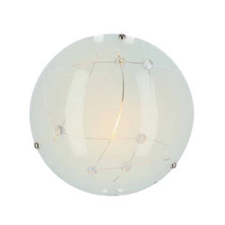 Plafon sufitowy szklany Duca 30 cm transparentny nowoczesny do salonu i kuchni CANDELLUX