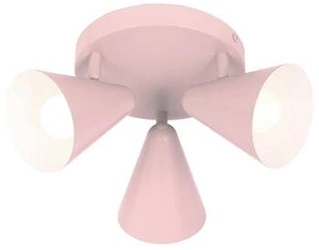 Plafon sufitowy Amor nowoczesny okrągły jasny róż 34 cm do salonu i sypialni E14