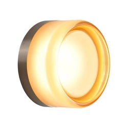 Plafon LED okrągły CANDY Step into Design bursztynowy nowoczesny do salonu 13,5 cm