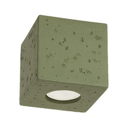 Plafon kwadratowy QUAD beton zielona oliwka industrialny do kuchni i salonu 10 cm