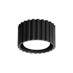 Plafon czarny okrągły nowoczesny AURA 1 do salonu i kuchni minimalistyczny 10cm
