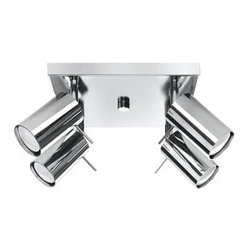 Plafon sufitowy RING 4 chrom nowoczesny metalowy do salonu kuchni lub sypialni 25 cm