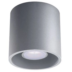 Plafon sufitowy ORBIS szary nowoczesny metalowy do kuchni, salonu i sypialni 10 cm Sollux