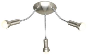 Plafon sufitowy nowoczesny Arc ruchomy metalowy nikiel 3xE14 do salonu i kuchni CANDELLUX