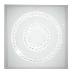 Plafon kwadratowy LED Lux 29x29 nowoczesny szklany do salonu i kuchni satyna CANDELLUX