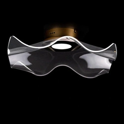 Plafon LED Velo no.2 nowoczesny złoty okrągły 50 cm do salonu i sypialni ALTAVOLA DESIGN