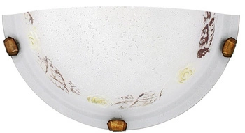 Plafon sufitowy Róża biały klasyczny szklany 30 cm do salonu, sypialni i kuchni CANDELLUX