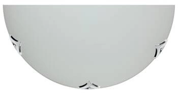 Plafon sufitowy Sara szklany biały 30 cm nowoczesny do salonu i kuchni CANDELLUX