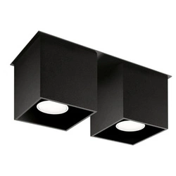 Plafon QUAD 2 czarny