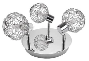 Plafon okrągły Collar chrom nowoczesny glamour do salonu i sypialni CANDELLUX 44 cm