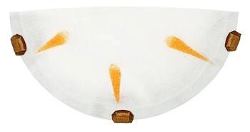 Plafon sufitowy Lancia biały szklany nowoczesny do kuchni i sypialni CANDELLUX 30 cm