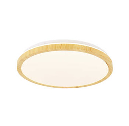 Lampa sufitowa Gandava plafon 24W LED 38cm biało drewniany 4000K