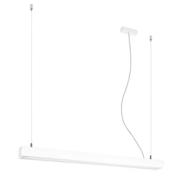 Nowoczesna lampa wisząca LED Pinne 90 biała nad stół do kuchni i jadalni