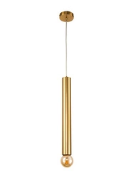 Lampa wisząca Austin złota tuba 50 cm do salonu i nad stół nowoczesna Ledea