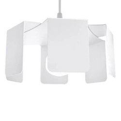 Lampa wisząca Tulip biała nowoczesna do salonu i jadalni metalowa pojedyncza 24 cm