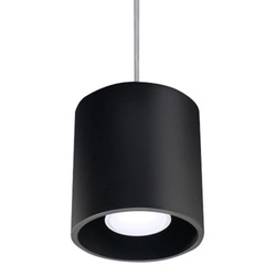 Lampa wisząca Orbis czarna nowoczesna tuba do kuchni, nad stół lub wyspę 110 cm