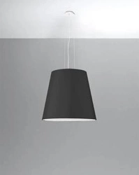 Żyrandol nowoczesny czarny GENEVE 50 do salonu i jadalni 3-punktowy Sollux Lighting