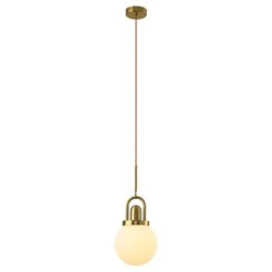 Lampa wisząca kula PEARL złota 20 cm regulowana do salonu kuchni lub nad wyspę