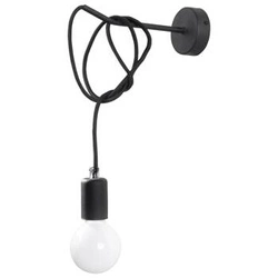 Kinkiet ścienny EDISON czarny nowoczesny metalowy do salonu i sypialni Sollux Lighting