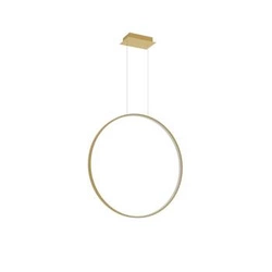 Lampa wisząca LED złota Rio 78 nowoczesna do salonu i nad wyspę kuchenną