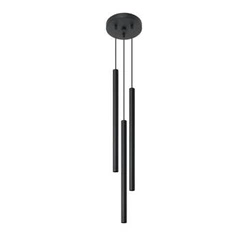 Lampa wisząca Pastelo 3-punktowa czarna nowoczesna nad stół do kuchni i jadalni