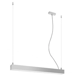 Lampa wisząca LED Pinne 67 szara nowoczesna do kuchni, nad wyspę lub do jadalni