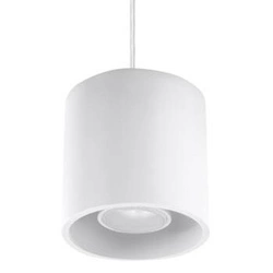 Lampa wisząca Orbis biała nowoczesna do kuchni i jadalni nad stół lub wyspę 110 cm