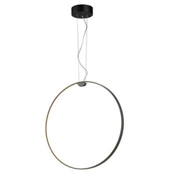 Lampa sufitowa LED Acirculo czarna 50 cm nowoczesna do salonu i jadalni STEP INTO DESIGN