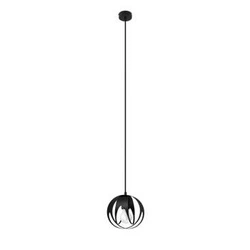 Lampa wisząca kula Tulos czarna nowoczesna do salonu i jadalni Sollux Lighting