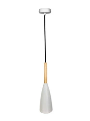 Lampa wisząca Trosa biała pojedyncza do jadalni i salonu skandynawska Ledea 90 cm