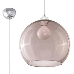 Lampa wisząca kula BALL grafitowa szklana nowoczesna do salonu kuchni jadalni 