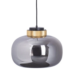 Lampa wisząca BOOM LED szara złota 35 cm nowoczesna do salonu i nad stół Step into Design