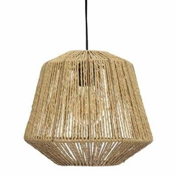 Lampa wisząca Jily rattanowa boho do salonu i jadalni, regulowana wysokość 29 cm