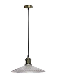 Lampa sufitowa Chester szklana transparentna 30 cm nowoczesna nad stół do jadalni