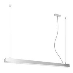 Lampa wisząca LED Pinne 117 cm szara nowoczesna nad stół do kuchni i jadalni