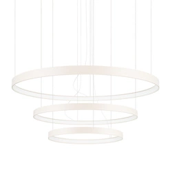 Żyrandol LED RIO 3 nowoczesny beżowy regulowany do salonu, kuchni lub nad stół 110 cm