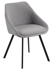 Krzesło Nils szary jasny/czarny OUTLET